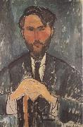 Amedeo Modigliani Leopold Zborowski a la canne (mk38) oil painting reproduction